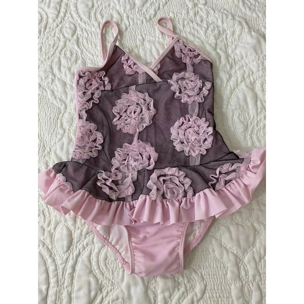 NWT Isobella & Chloe Pink Floral Swimming Suit